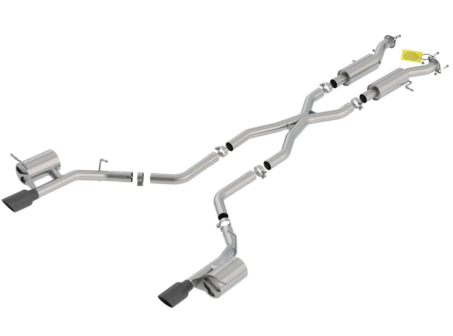 Borla Catback Exhaust Dodge Durango SRT 6.4L  ATAK Black Chrome Tips