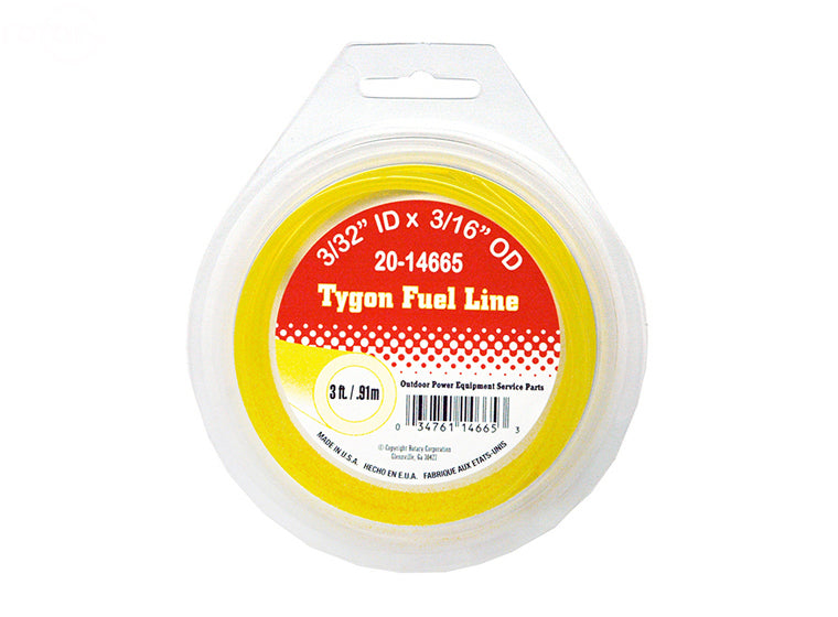 14665 Rotary 3' Package Fuel Line 3/32" Id X 3/16" Od