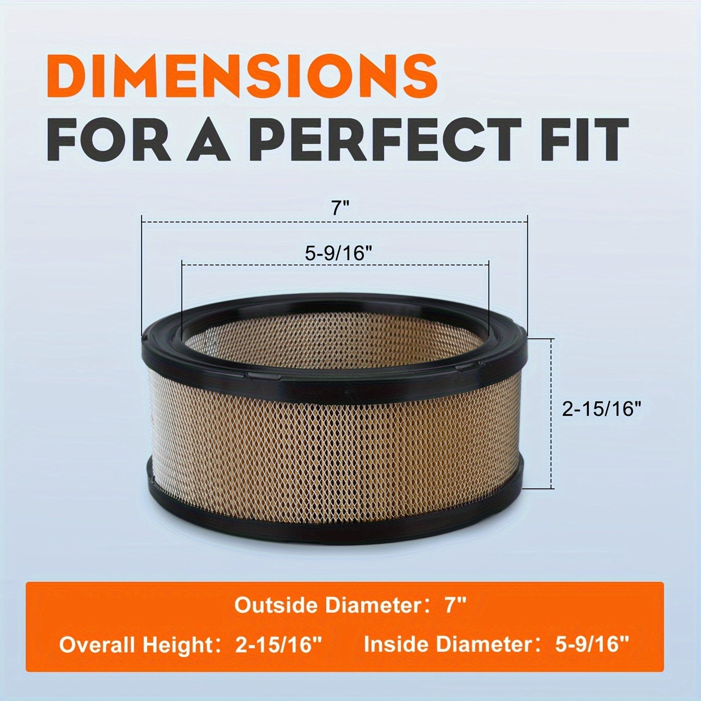 24 083 03-S Air Filter Kit for Kohler CH18 CH18PS CH18S CH20 CH20QS CH20S CH22 CH22QS CH22S CH23GS CH23S CH25GS CH25S CH640S CH730GS CH730S CH740S Engines