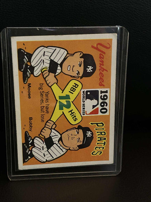 1960 Pirates, Yanks [B. Skowron, B. Richardson] #58 | 1971 Fleer World Series Black Back Baseball