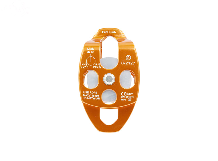 USR-PTW-AU US Rigging Double Sheave Rope Pulley