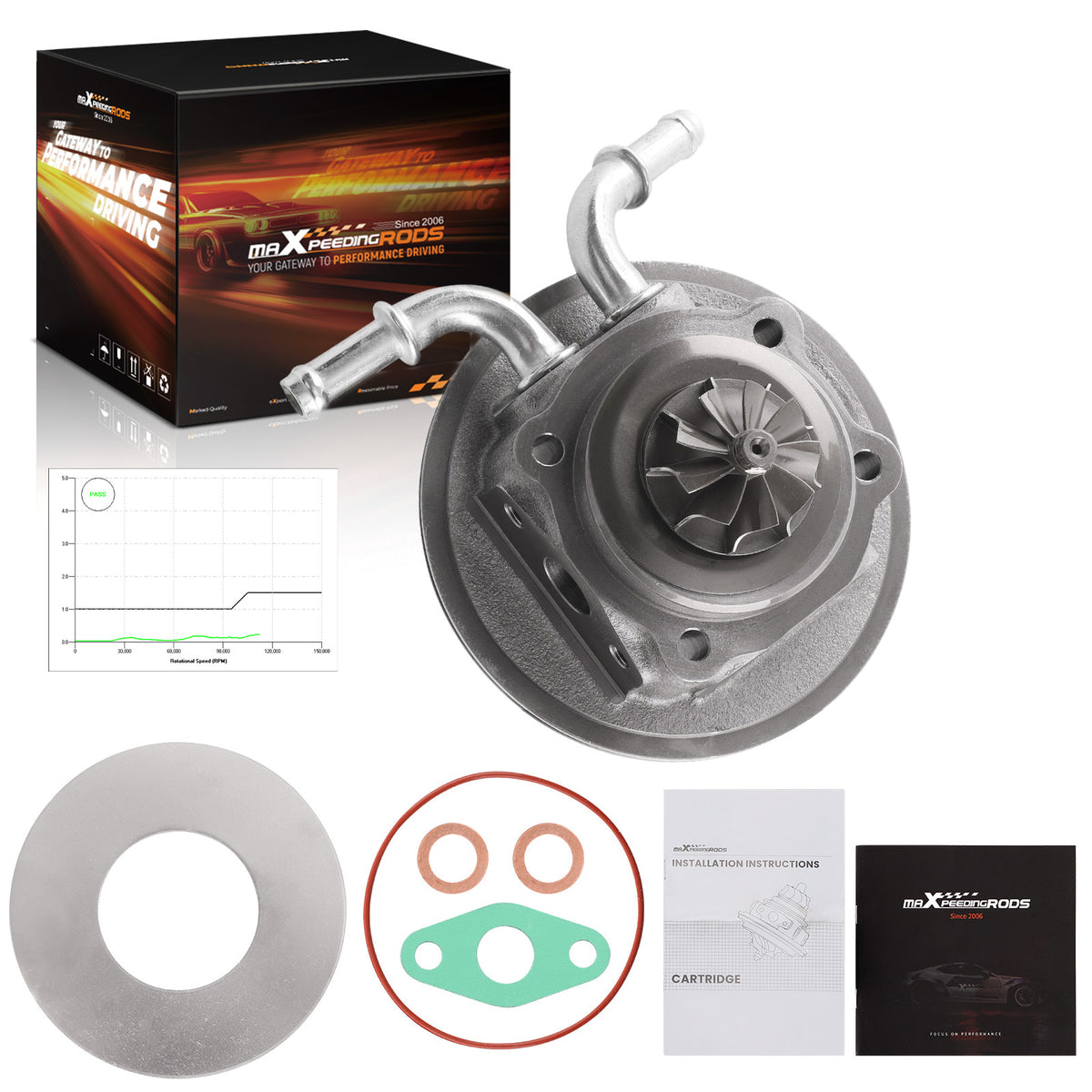 Billet Turbo CHRA Cartridge compatible For Ford Fiesta Focus EcoSport 1.0 EcoBoost 100HP