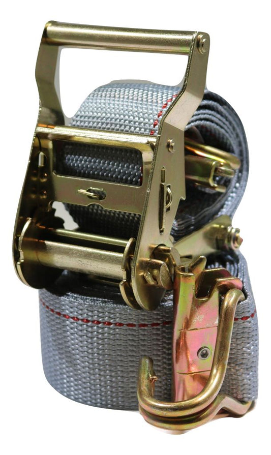 2" x 16 Ft Van Ratchet Strap Logistic E-Track w/ Spring E Fittings & J Hooks | R16EW