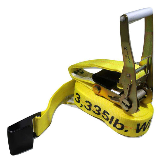 2" X 35 Ft Ratchet Strap w/ Flat Hooks | R35F