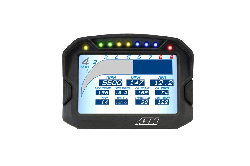 AEM CD-5G Carbon Digital Dash Display w/ Interal 10Hz GPS & Antenna