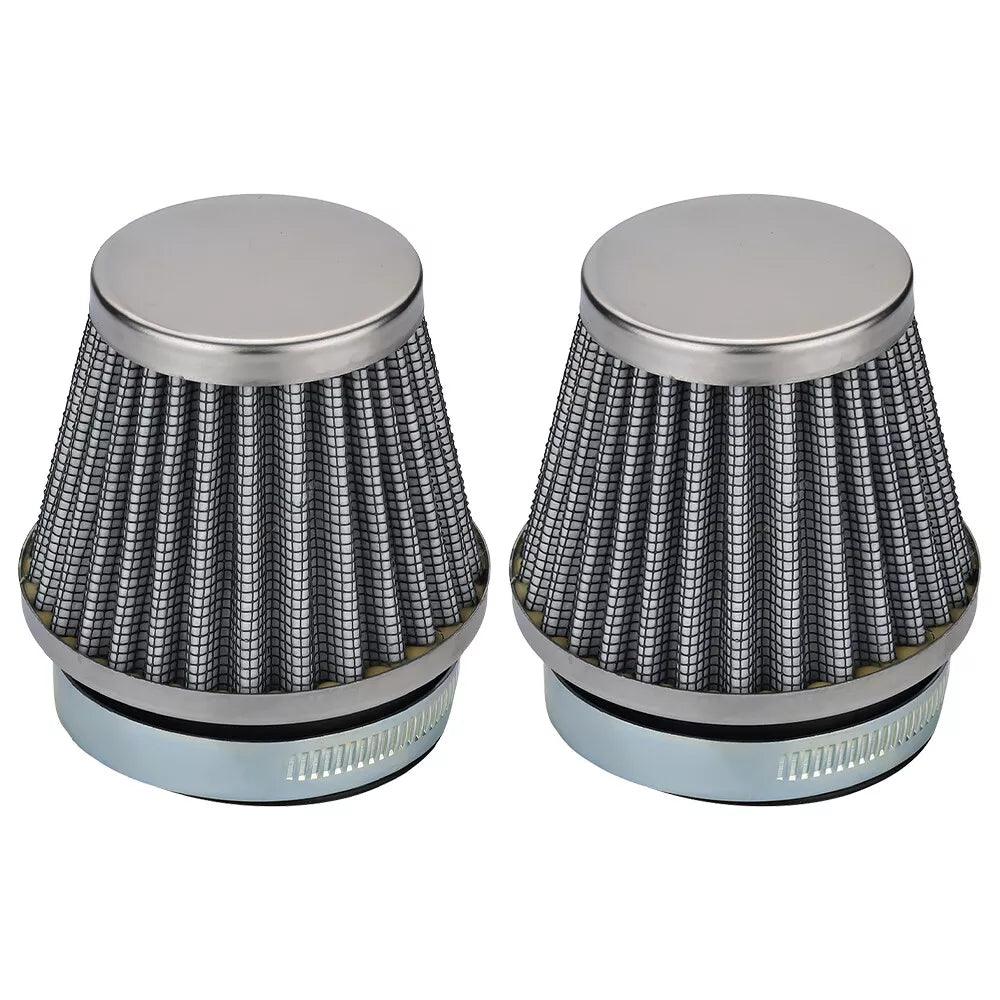 2pcs 54mm Air Filters Chrome Cone for Suzuki GS1000 GS750 GT550 GS700 GS850 Kawasaki Yamaha Honda