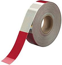 2" Conspicuity Tape 6" Red / 6" White 3M™  Diamond Grade™ x 150 ft