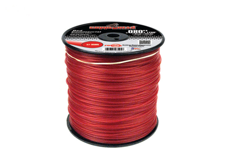 3505 Rotary Trimmer Line .080 3Lb Spool Red Commerical