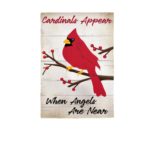 When Angels Are Near Applique Garden Flag