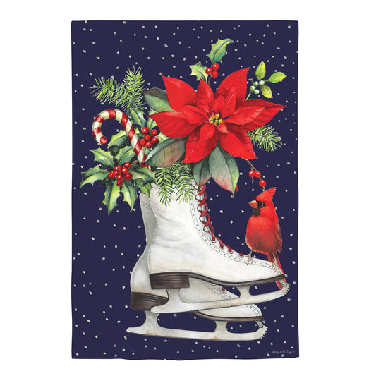 Winter Skates Suede House Flag