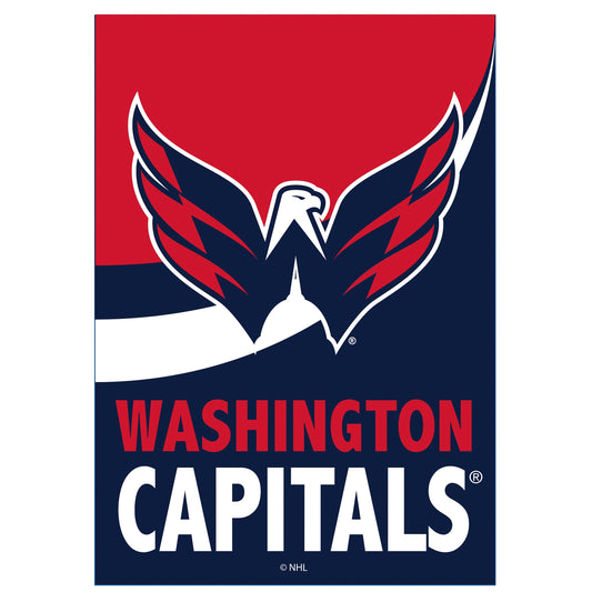 Washington Capitals Burlap Flag House Size