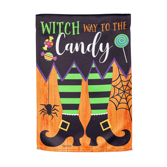 Witch Way House Suede Flag