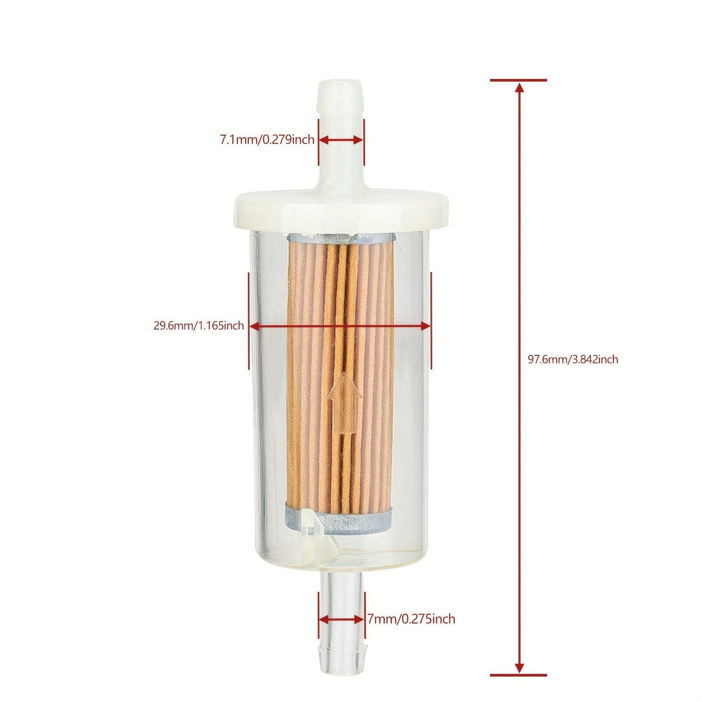3pcs Hipa 695666 Fuel Filter For 691035 MTD Craftsman Troy Bilt Lawn Mower Tractor