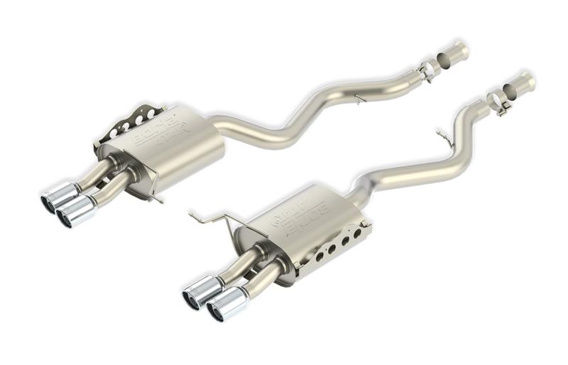 Borla ATAK Cat Back 15 Ford Mustang 3.7L V6 MT/AT 2.25in Pipe 4in Single Round Rolled Tips