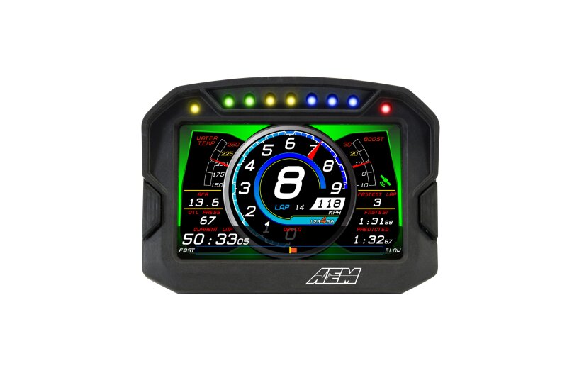 AEM CD-5LG Carbon Logging Digital Dash Display w/ Internal 10Hz GPS & Antenna