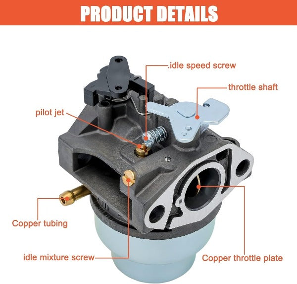 Hipa 16100-Z0L-023 Carburetor For Honda GCV135 GCV160 GC135 GC160 HRB216 HRR216 HRS216 HRT216 HRZ216 Lawn Mower Replace 16100-Z0L-853 16100-ZM0-803