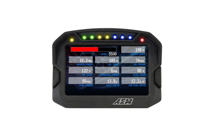 AEM CD-5LG Carbon Logging Digital Dash Display w/ Internal 10Hz GPS & Antenna