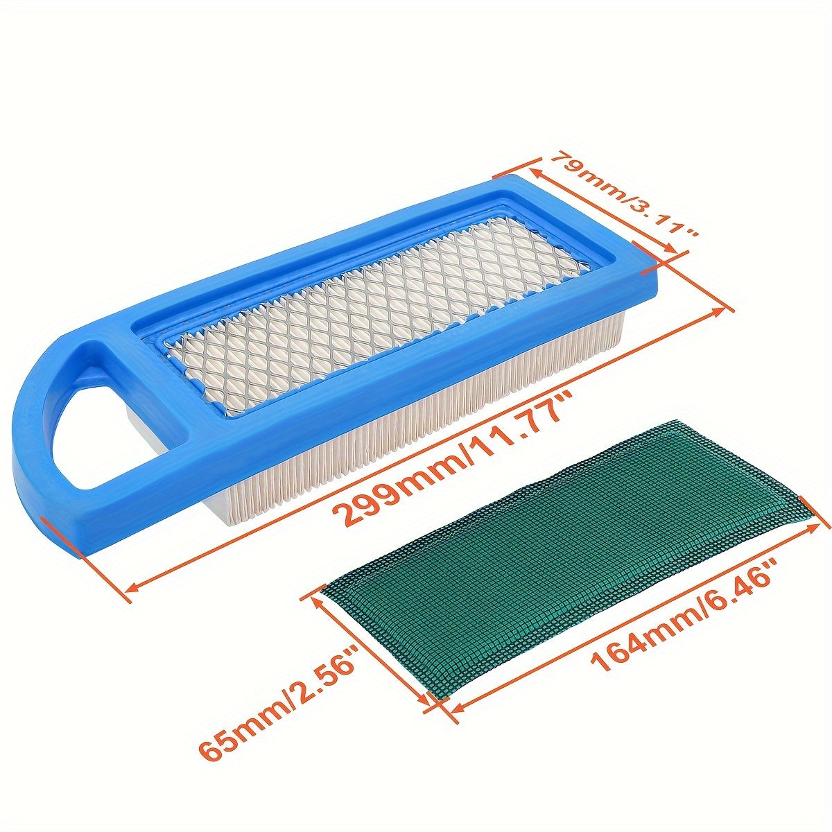 Hipa Air Filter Kit For John Deere GY20573 M149171 LA105 LA115 X110 105 115 795115 697015 Engine Lawn Tractor