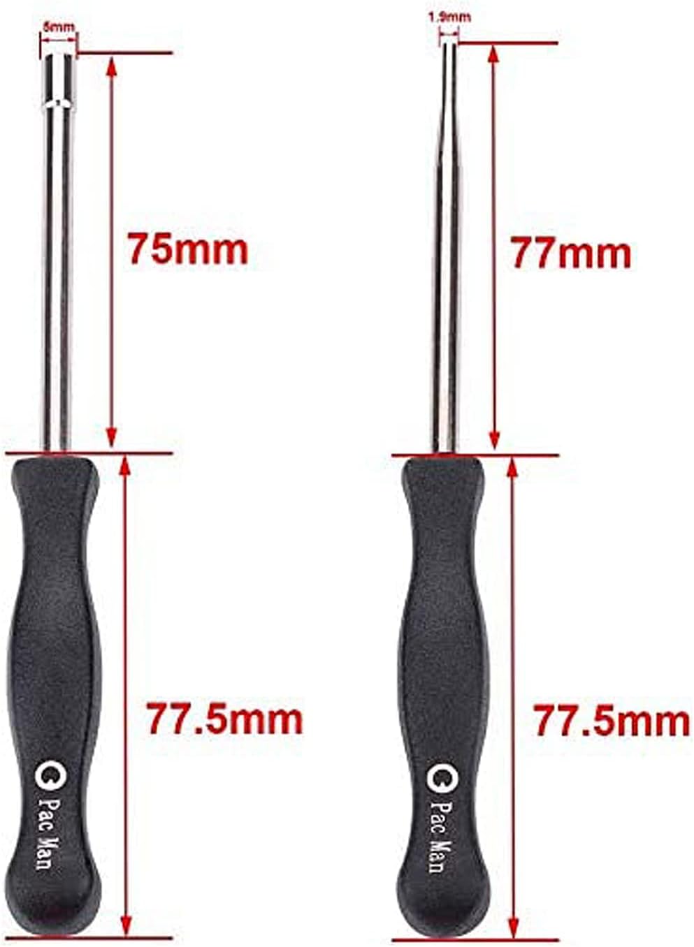 Biuhpa Set 12 Vergaser Tuning Werkzeugen/Tuning Schraubendreher für 2-Takt-Motor Keilverzahnung/Pac Man/D/Doppel-D-Spitze für Poulan Hus-qvarna STHIL ECHO Kettensägen Freischneider