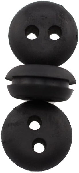 5-Pack 2-Hole 19mm 3/4-inch Tank Hole Rubber Grommet for I.D x O.D 3mm x5mm (Approx 1/8 x 3/16) Fuel Lines fit Generator Lawn Mower Pressure Washer