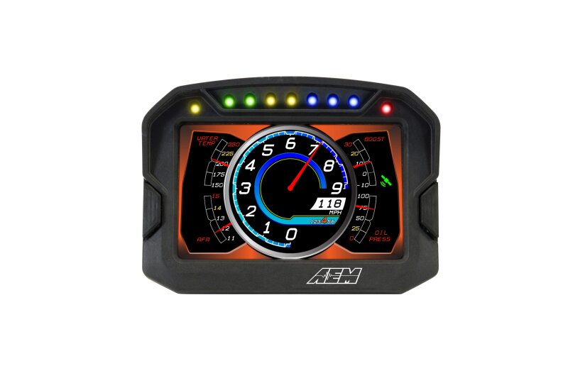 AEM CD-5LG Carbon Logging Digital Dash Display w/ Internal 10Hz GPS & Antenna