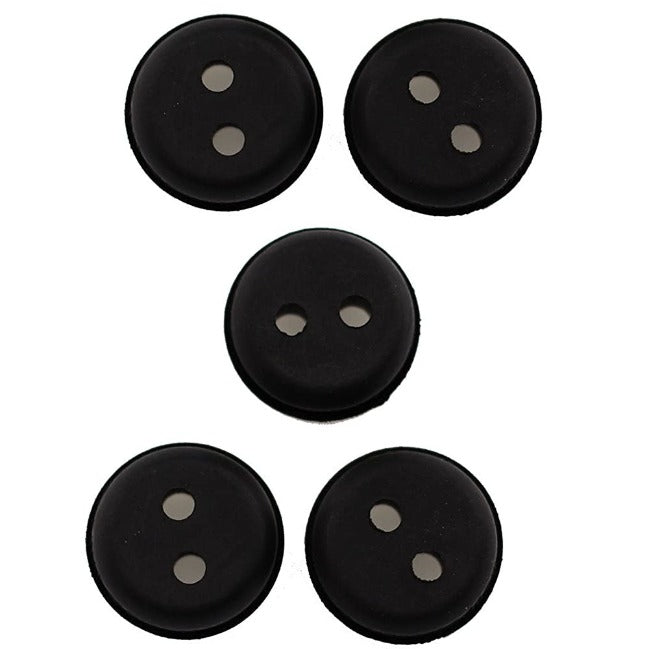 5-Pack 2-Hole 19mm 3/4-inch Tank Hole Rubber Grommet for I.D x O.D 3mm x5mm (Approx 1/8 x 3/16) Fuel Lines fit Generator Lawn Mower Pressure Washer