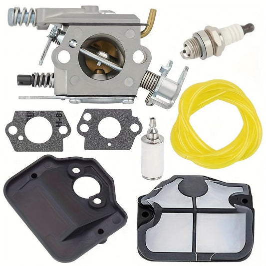 530071987 Premium Carburetor Kit by Hipa - Compatible with Husqvarna 136 137 141 142 36 41 142E Gasoline-Powered Chainsaws - High-Performance Replacement Part for Efficient Fuel Consumption and Smooth Engine Operation