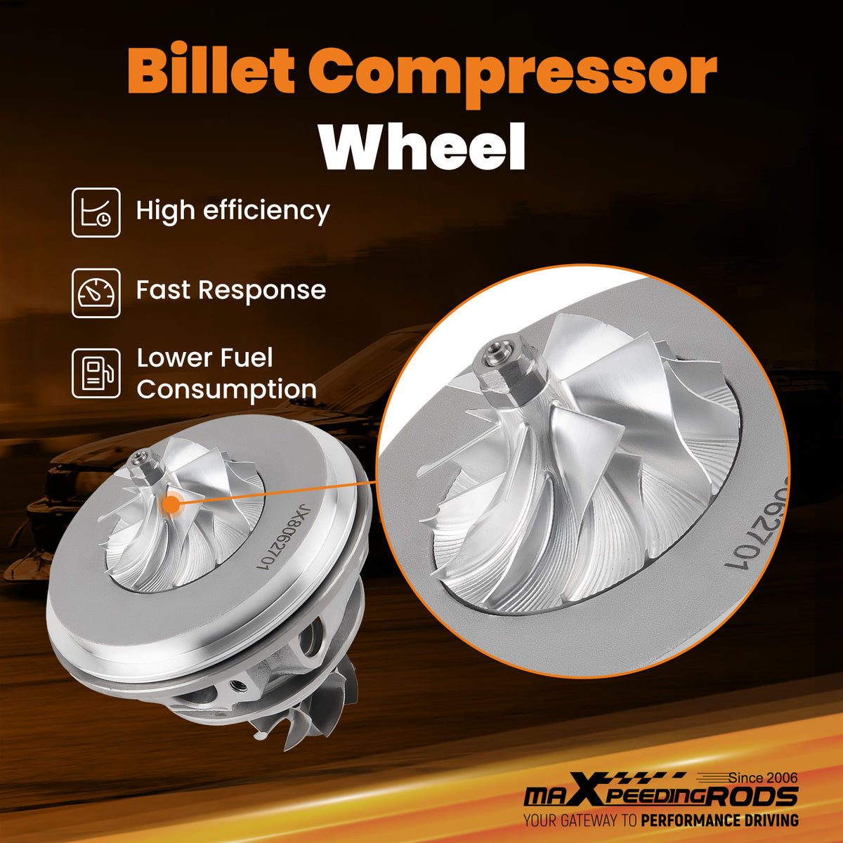 New Billet Turbo Cartridge Chra compatible For Ford Lincoln 2.0 Turbo MKC MKZ Fusion 2.0L