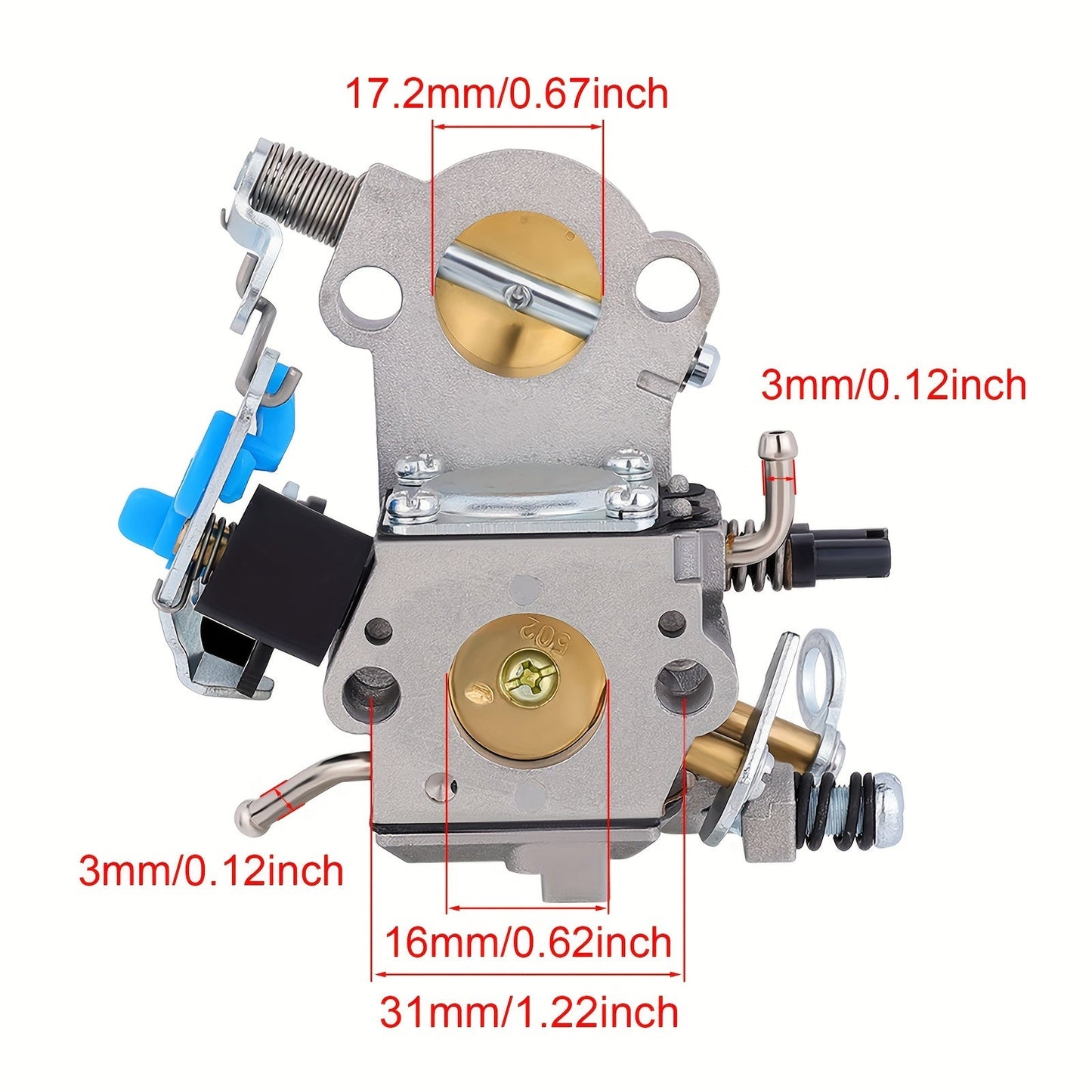 Hipa 544883001 Carburetor Kit for HUSQVARNA 455 455e 460 Chainsaws