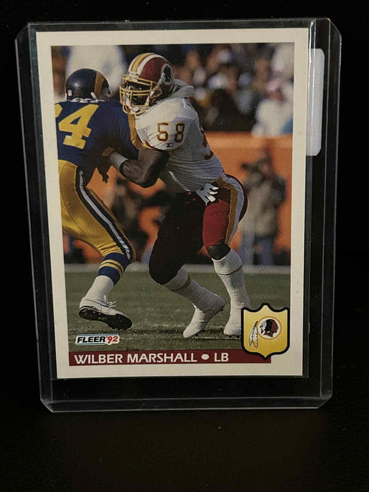 Wilber Marshall #424 | 1992 Fleer Football