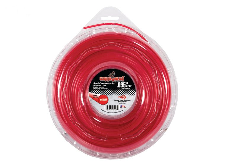 5927 Rotary Trimmer Line .095 X 1 Lb. Donut Red Commercial