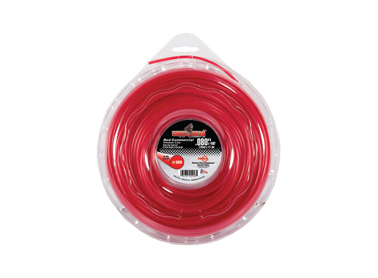 5928 Rotary Trimmer Line .080 X 1 Lb. Donut Red Commercial