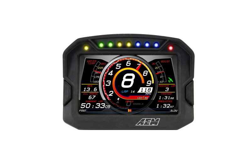 AEM CD-5LG Carbon Logging Digital Dash Display w/ Internal 10Hz GPS & Antenna