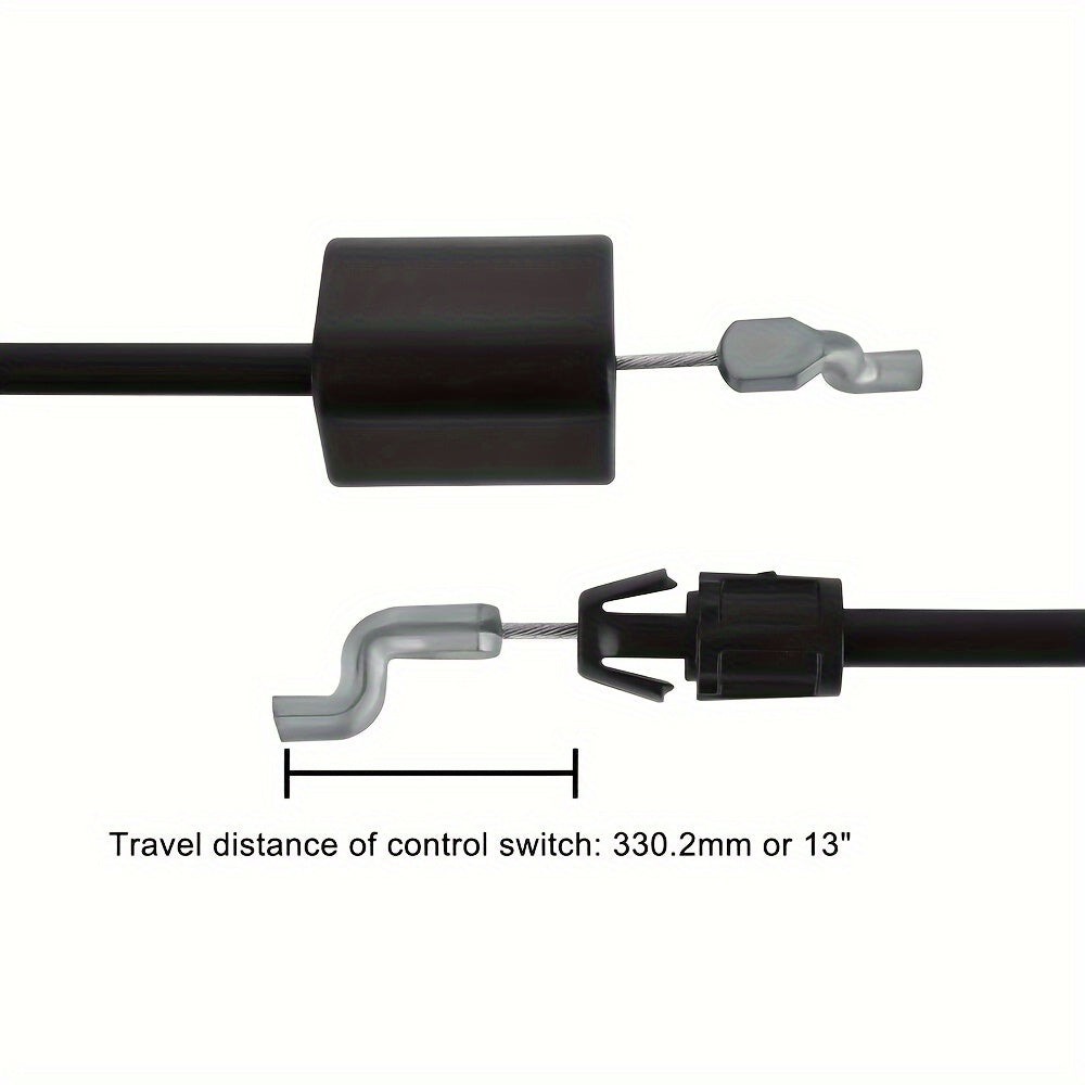 2-Piece Cord Throttle Pull Control Cable - Universally Compatible with MTD 22 DECK Lawn Mowers for Smooth Throttle Operation - 746-1130 Model Replacement Part with 2 High-Quality Cables