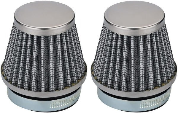 Hipa 2 Pack CB750 CB900 CB1000 GS700 54mm Air Filter Chrome Cone for Suzuki GS1000 GS750 GT550 GS700 GS850 Honda CB750 CB900 Kawasaki Kz1000