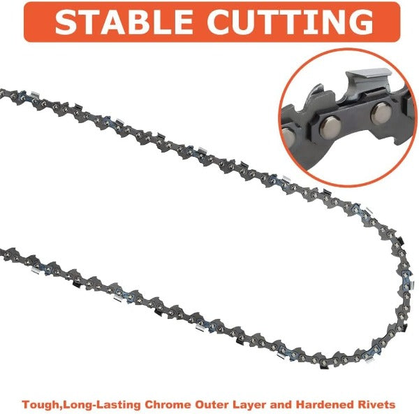 8 Inch Chain 3/8 LP .050 Gauge 33 DL for S33 Sun Joe SWJ800E SWJ802E SWJ806E Harbor Freight Portland 62896 68862 Remington Electric Pole Saw