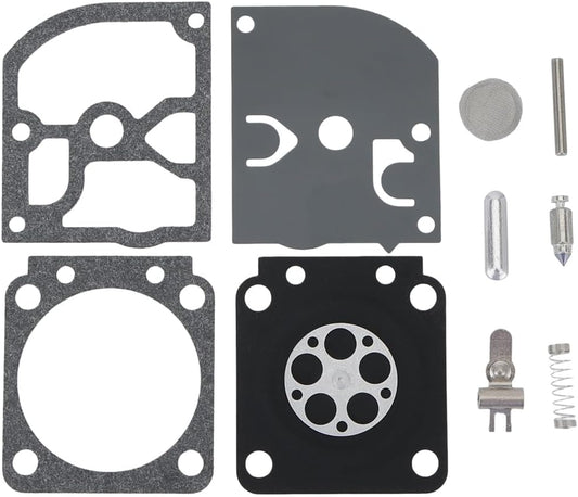 Hipa Carburetor Rebuild Kit RB-129 C1M-W26 Assembly for Poulan Pro PP3516 PP3816 PP4018 PP4218 PP4218AV PP4218AVX PPB3416 Chainsaw for ZAMA C1M-W47