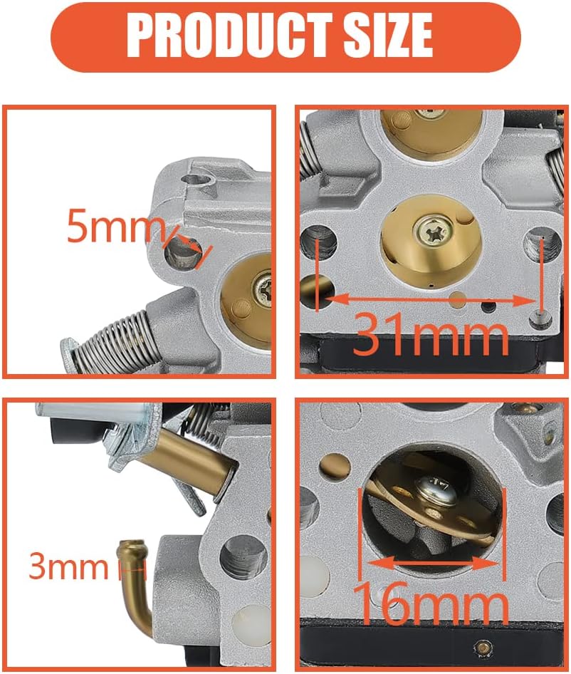 Hipa 506450501 Carburetor for Husqvarna 440 435 440E 435E 135 140 140E 135E Chainsaw Parts Replace Zama C1T-EL41A C1T-EL41