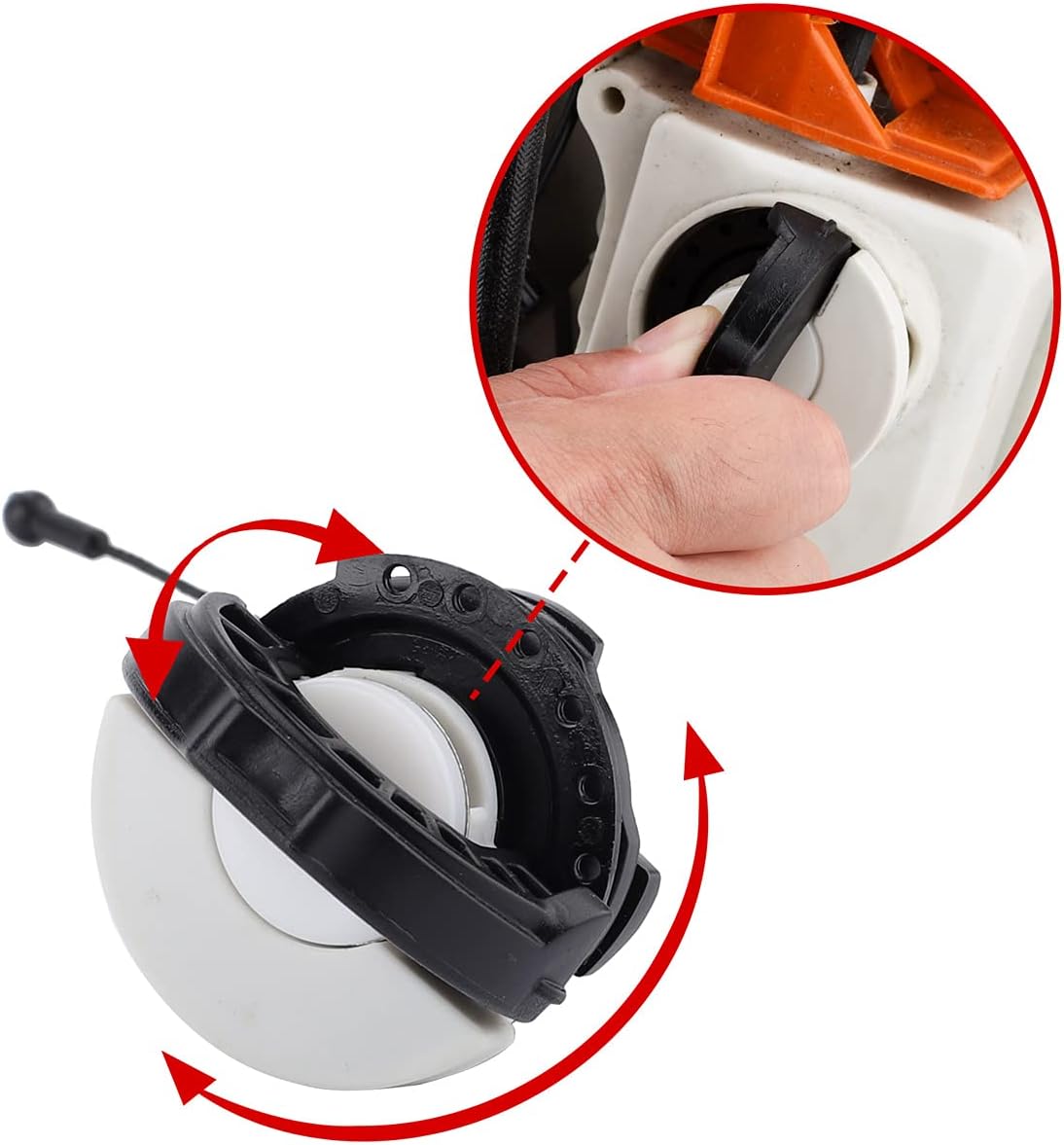 Hipa Fuel Cap Oil Cap for STHIL MS390 MS250 MS210 MS230 MS240 MS250C MS260 MS340 MS360 MS360C Chainsaw Replace 0000-350-0525 0000-350-0526