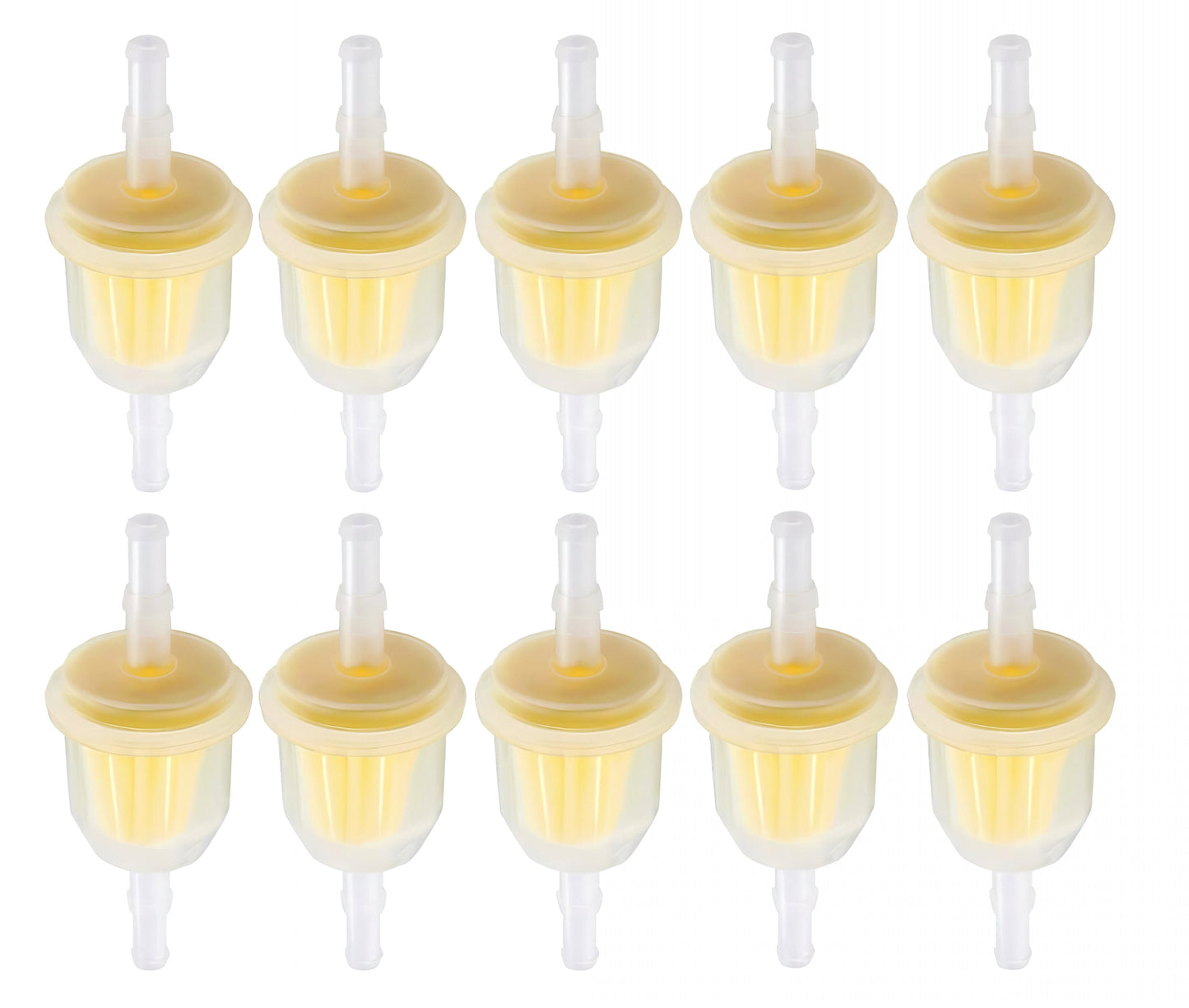 10pcs Hipa 6MM x 8MM 1/4" 5/16" 25 050 22-S Inline Fuel Gas Filter For Lawn Mower Small Engine