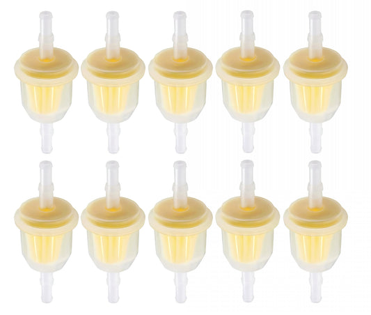 10pcs Hipa 6MM x 8MM 1/4" 5/16" 25 050 22-S Inline Fuel Gas Filter For Lawn Mower Small Engine