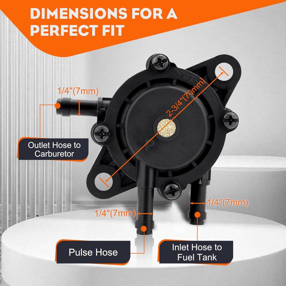 Fuel Pump Kit for 24 393 16-S John Deere LG808656 Honda 16700-Z0J-003 Kawasaki 49040-7001  BS 808656 807429 491922 691034 Engine Lawn Mower