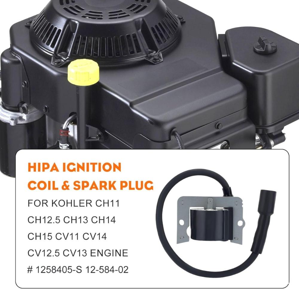 Ignition Coil for Kohler CV11 CV12.5 CV13 CV14 CV15T CH11 CH12.5 CH13 CH14 CH15 CV13T CH11T CH11GT Engine Mower Replace 12-584-02 1258405-S