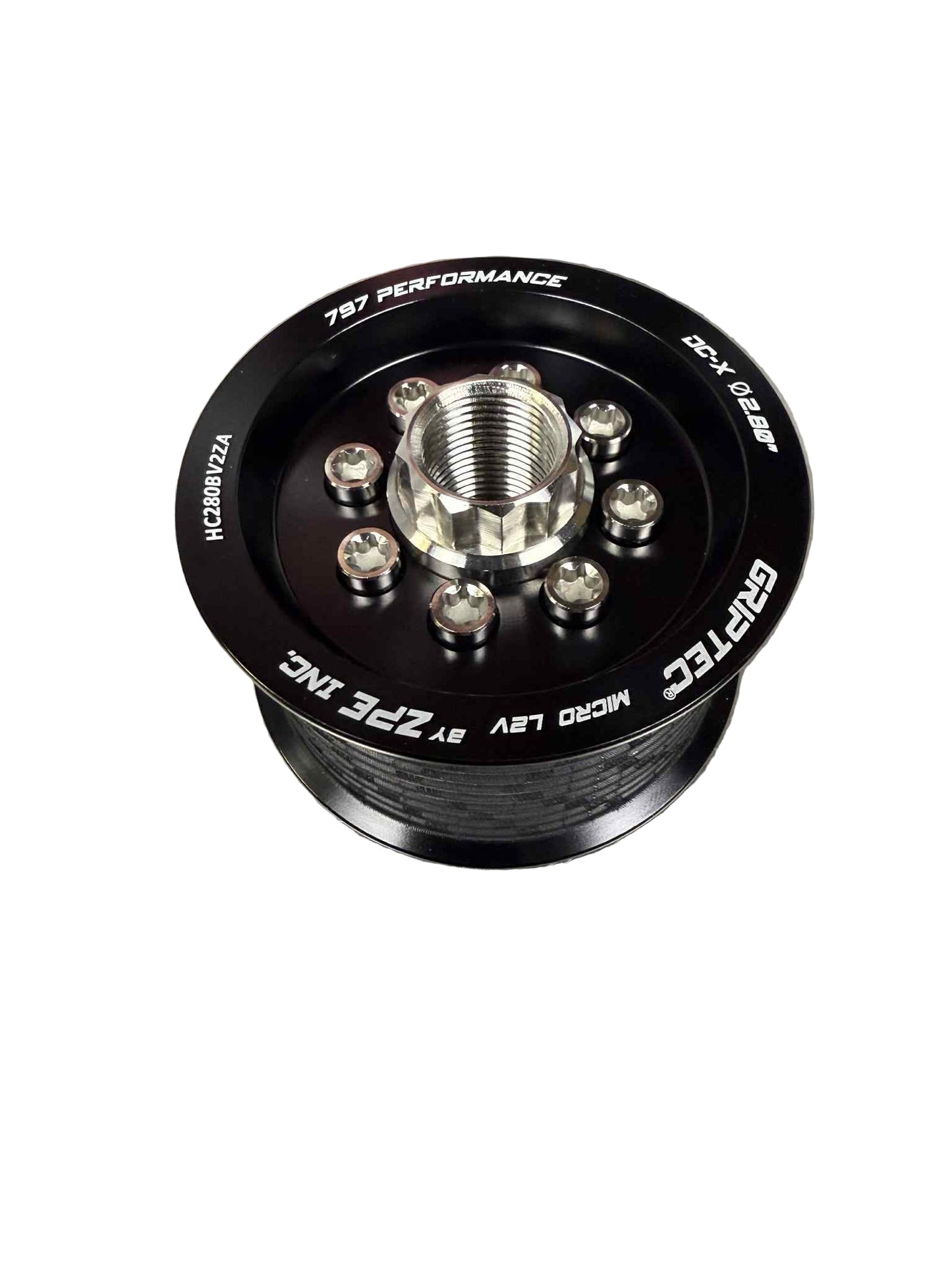 GripTec Hellcat Pulley 10 Rib Kit with HUB W/GripTec® V2