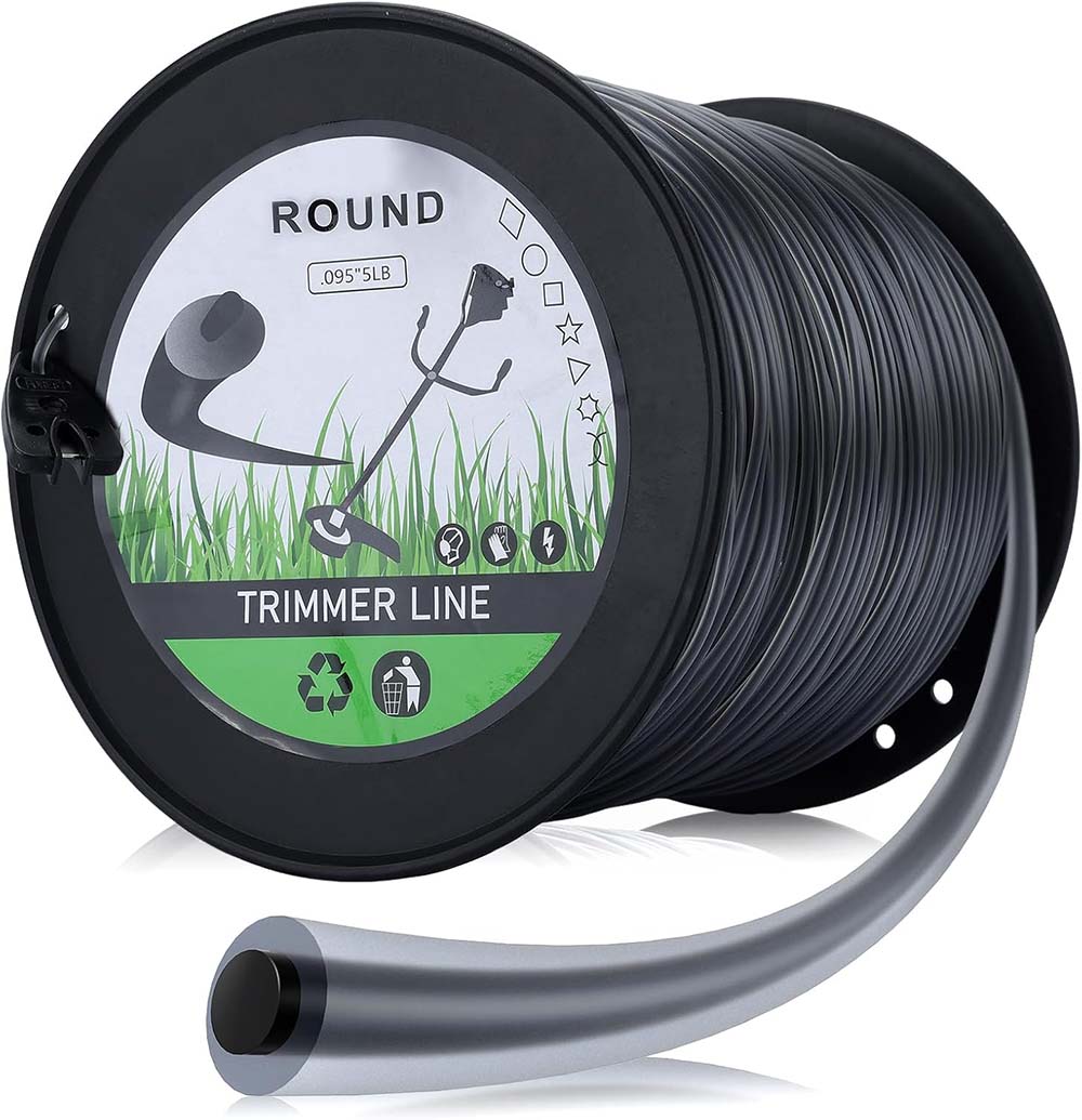 5 Pounds Round Trimmer Line .095-inch for Sthil FS55R FS45 FS80R FS85R Echo SRM225 SRM210 SRM230 Husqvarna 128LD Trimmer 2.4mm 1425-Feet