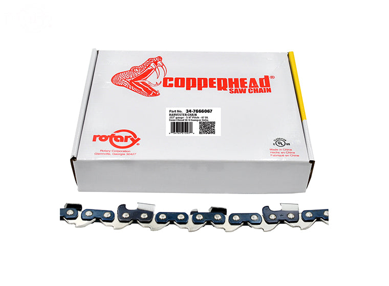 Rotary 7666067 11H067E Fits Oregon Harvester Saw Chain Loop 67Dl 3/4"