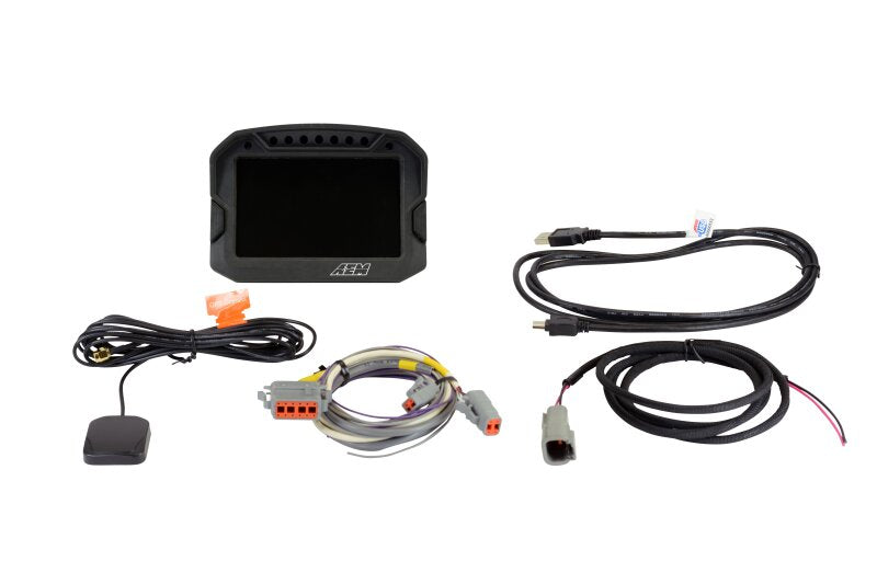 AEM CD-5LG Carbon Logging Digital Dash Display w/ Internal 10Hz GPS & Antenna