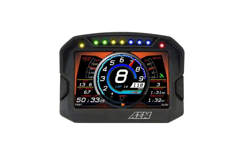 AEM CD-5LG Carbon Logging Digital Dash Display w/ Internal 10Hz GPS & Antenna