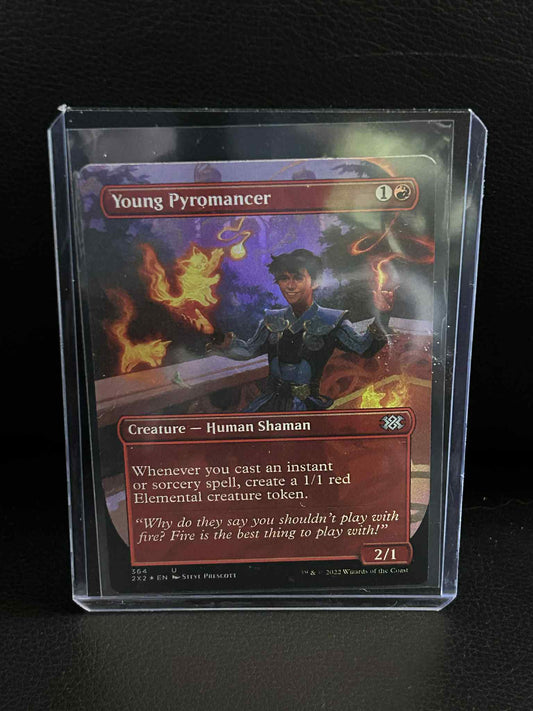 Young Pyromancer - Foil - Borderless  Double Masters 2022 Magic: the Gathering
