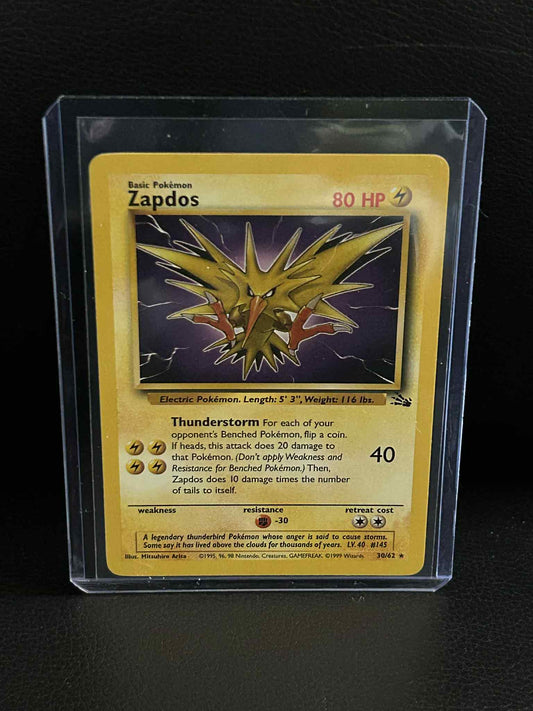 Zapdos - 30/62 - Rare - Unlimited Edition  Fossil Pokemon